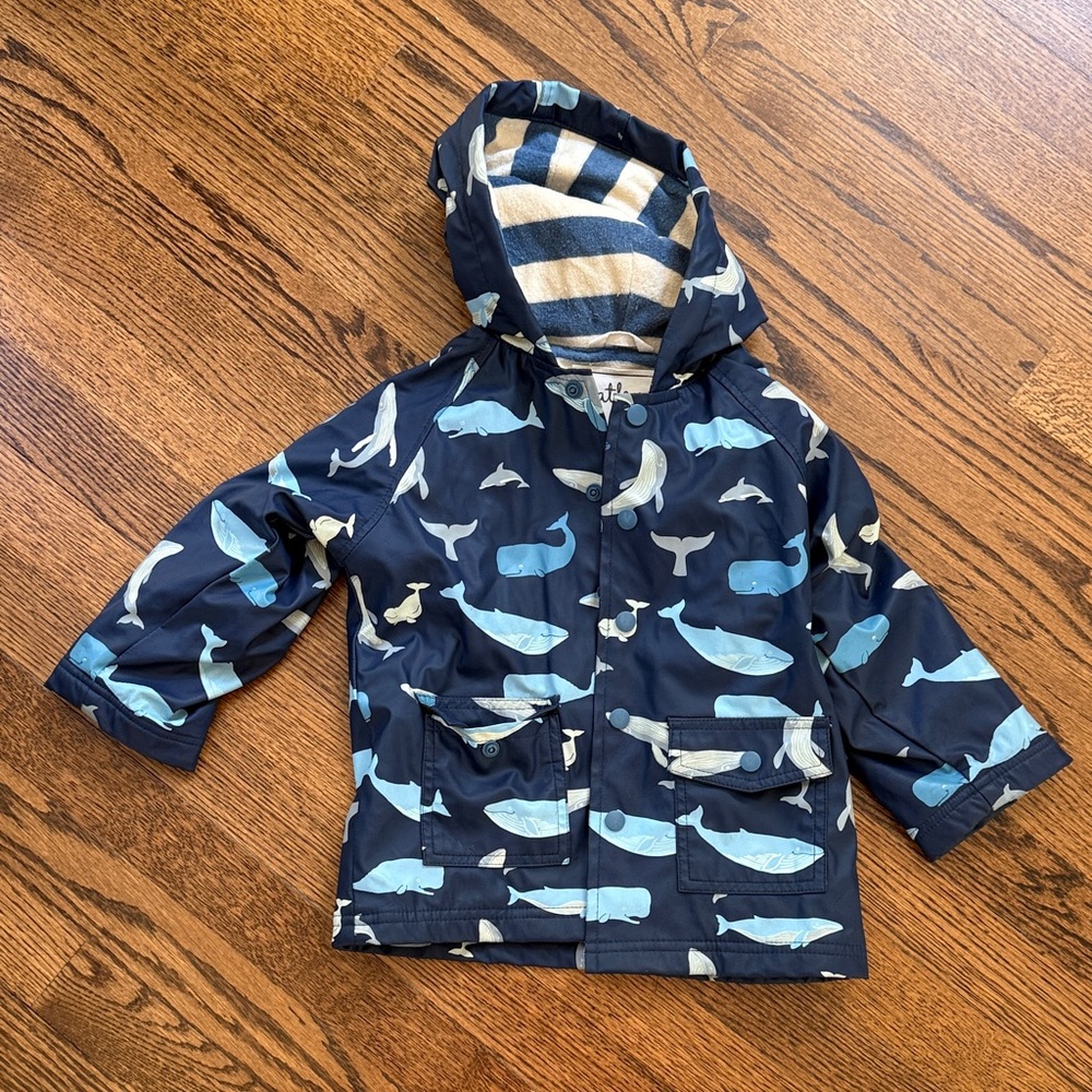 Hatley Blue Whale Color Changing Jacket
